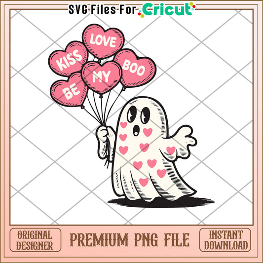Boo Valentine Ghost PNG Design