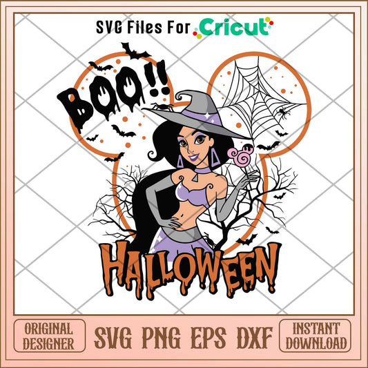 Boo  Witch Ariel Disney Princess svg, Disney princess name svg,   digital download 
