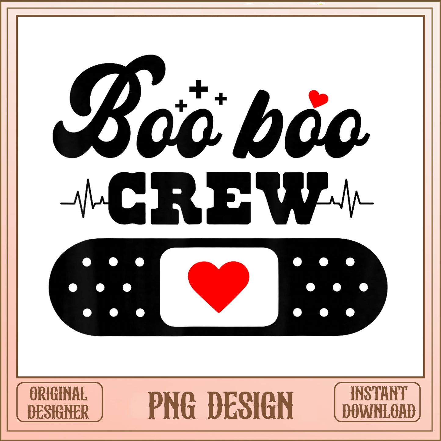 Boo Boo Crew PNG, Nurse Life SVG PNG, Medical Bandaid PNG