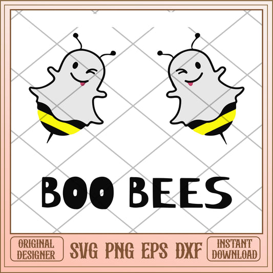 Boo bees svg, halloween Svg, digital download