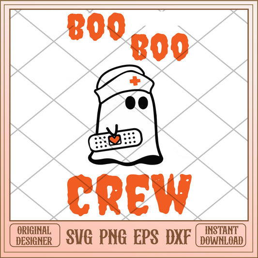 Boo boo crew Ghost svg, halloween Svg, digital download