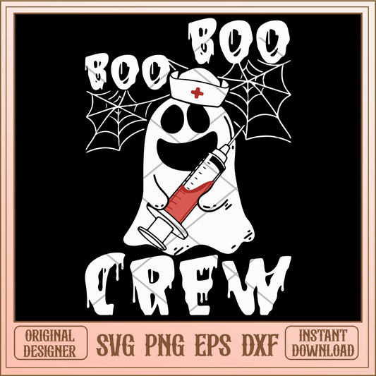 Boo boo crew injection svg, halloween characters svg, digital download