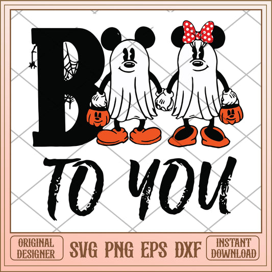 Boo boo to you mickey minnie svg, halloween characters svg, digital download