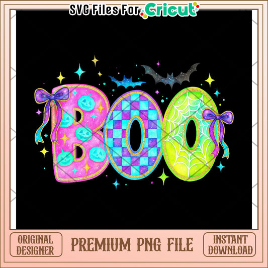 Boo and spooky neon png, halloween costumes png, halloween toys png