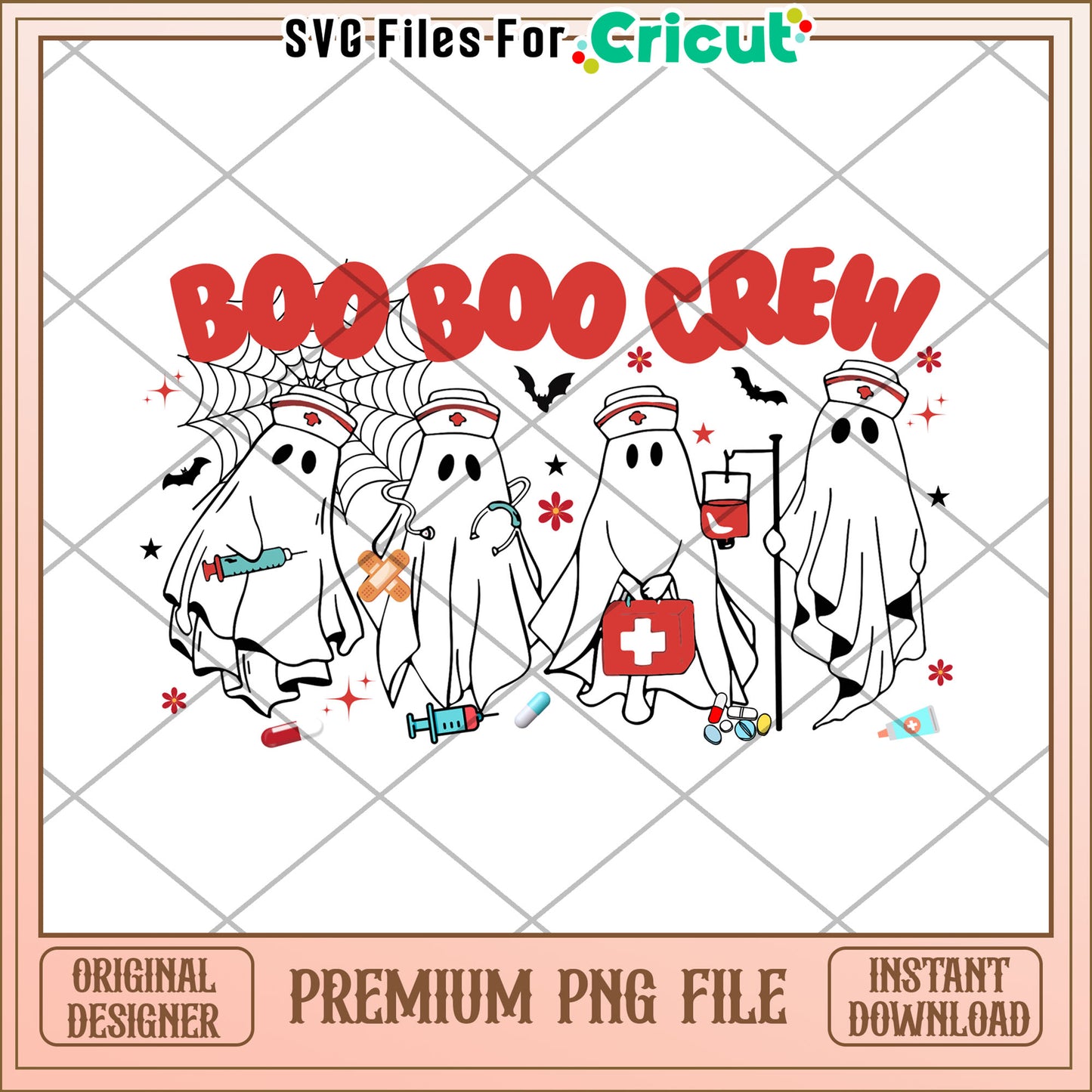 Boo boo crew png, spooky characters png, halloween candy​ png