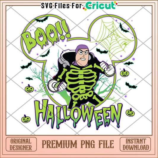Boo buzz halloween png, halloween​ cartoons png, halloween decor png