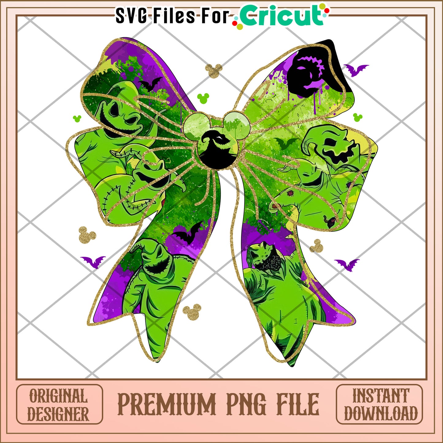 Boogie man bowtie png, oogie boogie png, hallowen time png