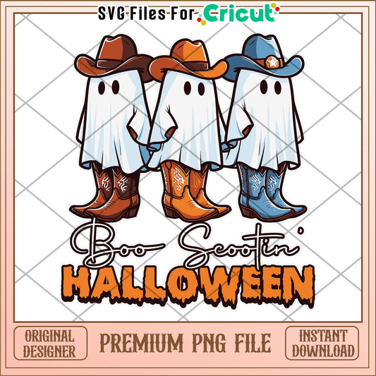 Boo scootin halloween png, greatest time of the year  png, halloween vacation png