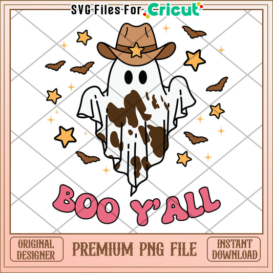 Boo y'all png, greatest time of the year  png, halloween vacation png