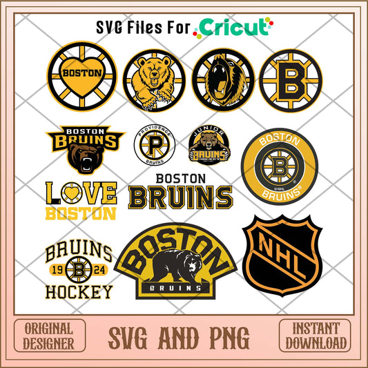 Boston Bruins svg, Boston Bruins svg bundle, NHL svg