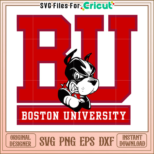 Boston University SVG Design for Cricut, perfect for your crafting projects