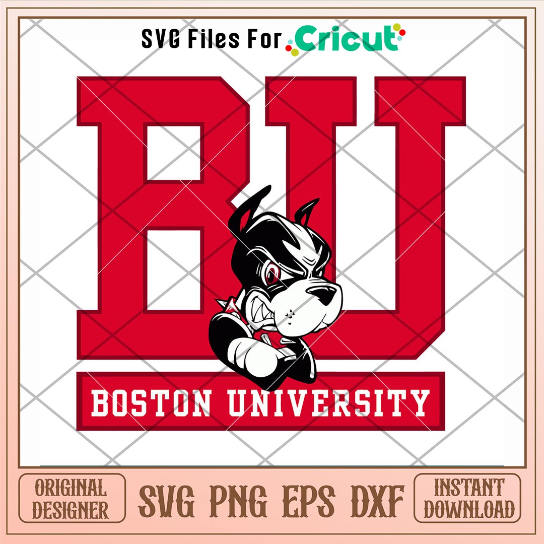 Boston University Terriers Logo Svg, Boston University Terriers Svg, NCAA Svg