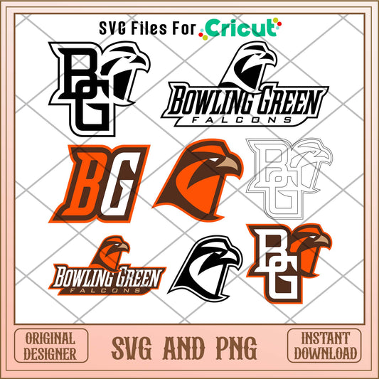 Bowling Green Falcons team sports svg bundle, Sport svg - Svgfileforcricut 