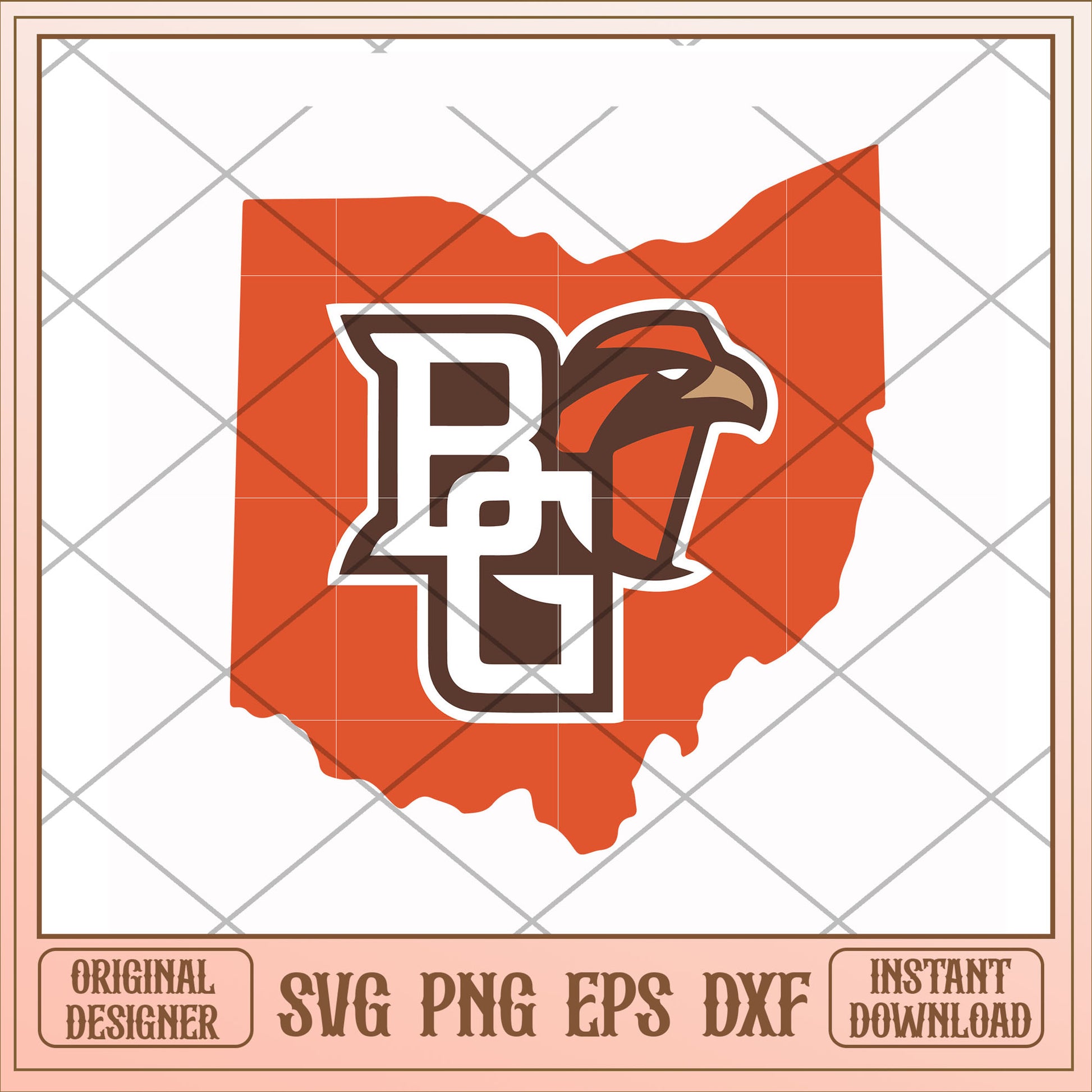 Bowling Green Falcons university logo svg, logo svg, ncaa svg