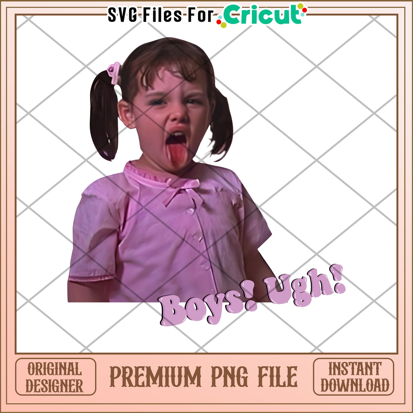 Boys Ugh PNG Sublimation Design Instant Download
