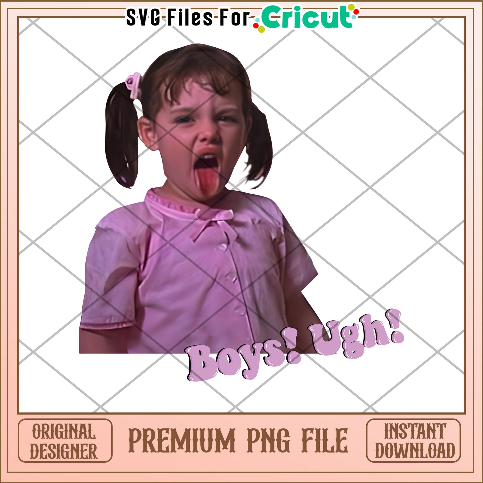 Boys Ugh PNG Sublimation Design Instant Download