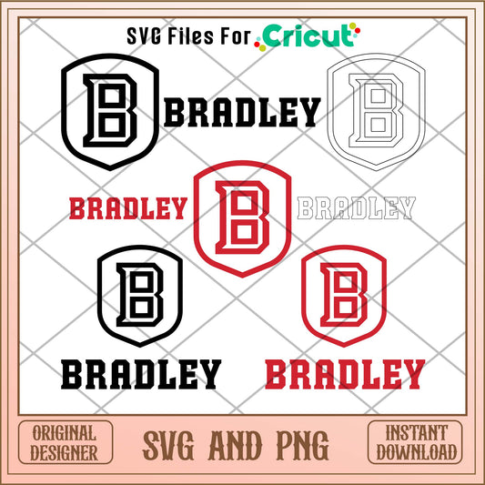 Bradley Braves team sports svg bundle, Sport svg - Svgfileforcricut