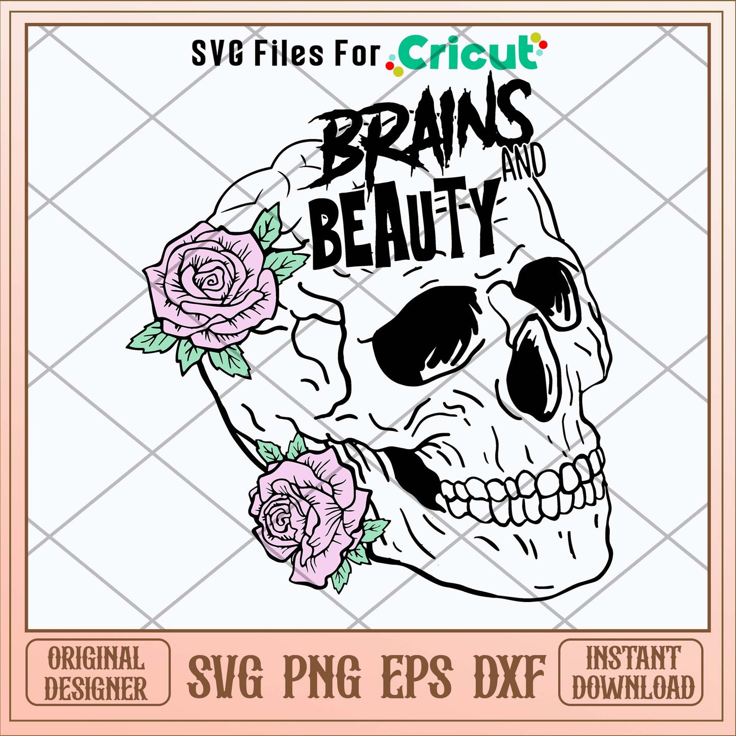 Brains and Beauty Svg-Svgfilesforcricut