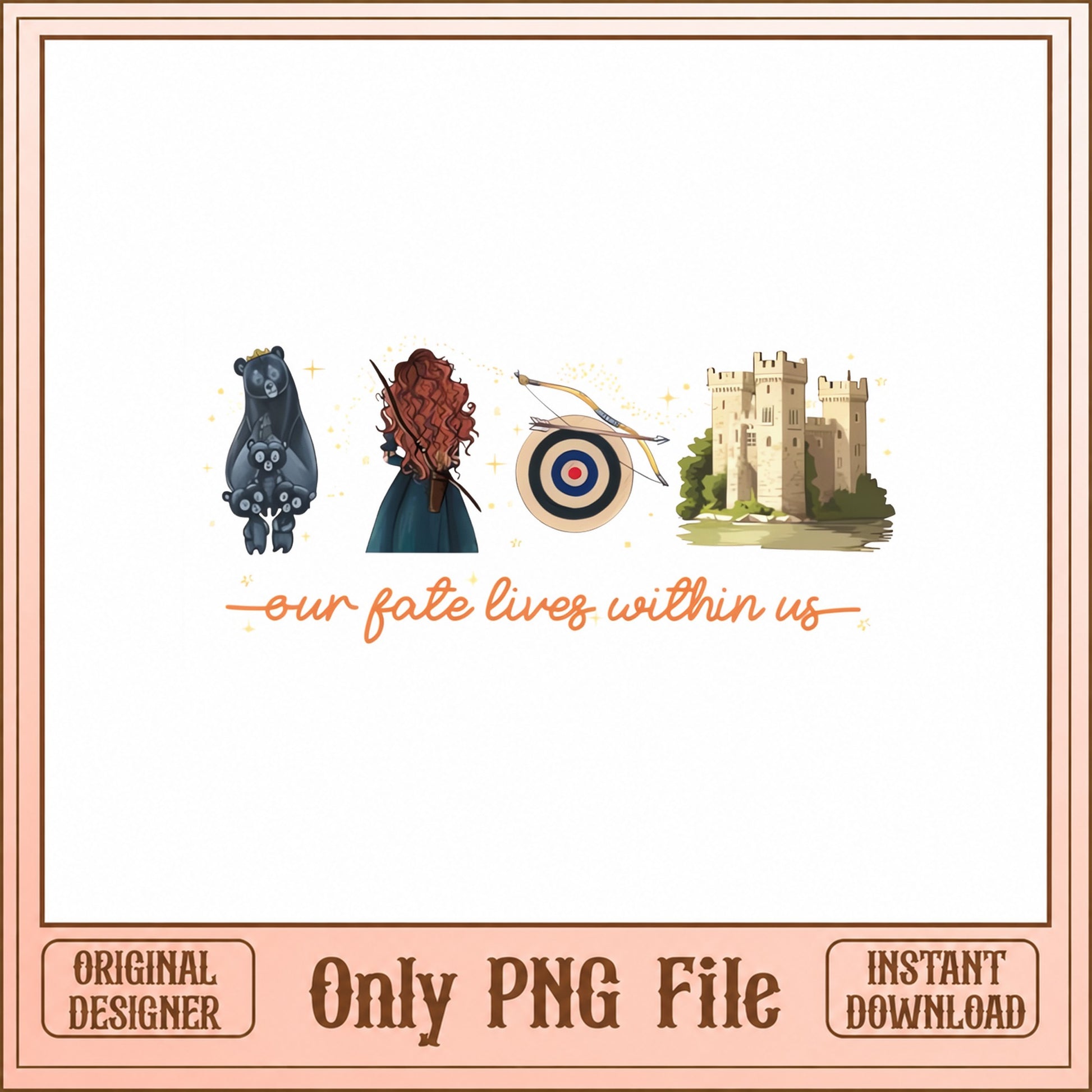 Brave Princess Merida SVG, Disney Princess Bundle, PNG SVG