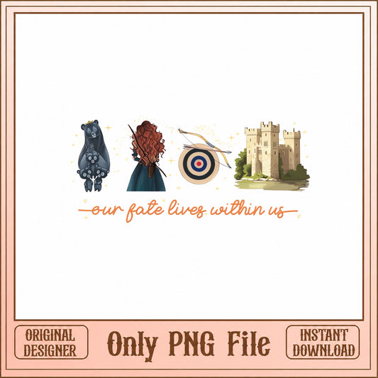 Brave Princess Merida SVG, Disney Princess Bundle, PNG SVG