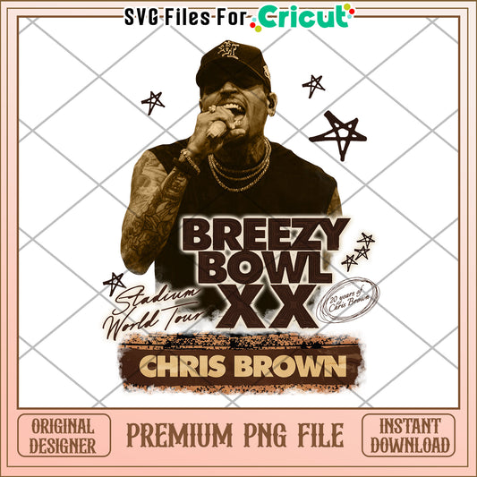 Breezy bowl xx png, christ brown png, christ brown tour png