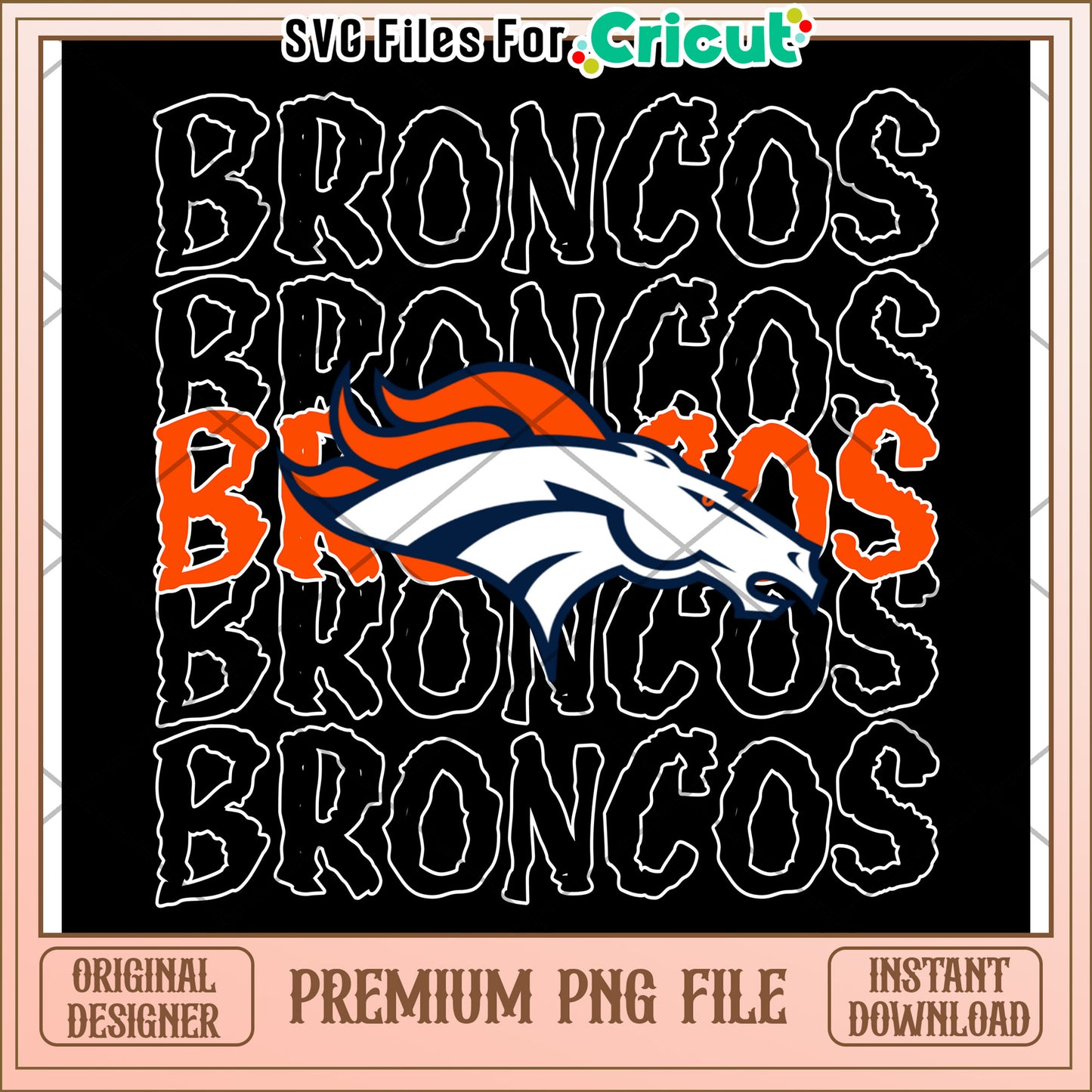 Broncos SVG Files for Cricut, Perfect for Crafting Projects