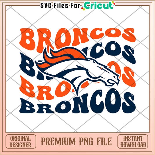 Broncos logo design, premium PNG file for Cricut use