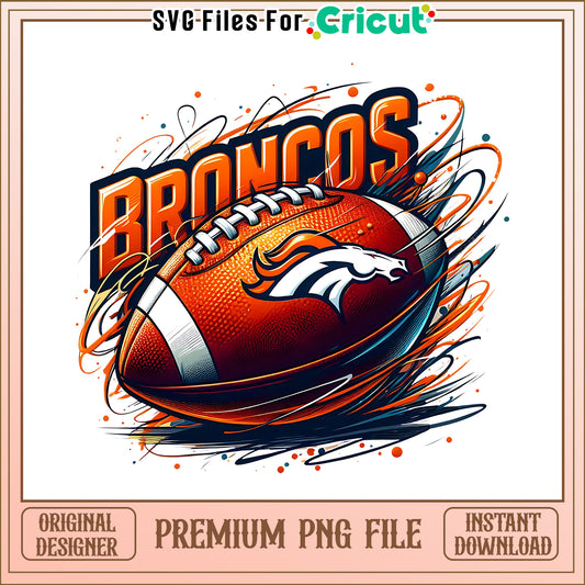 Broncos logo rugby ball png, Denver Broncos png, NFL png