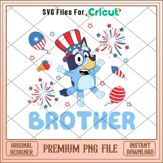 Brother 4th of July cartoon png 