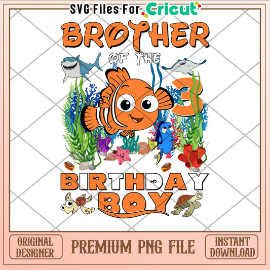 Brother Birthday Boy PNG Ocean Theme