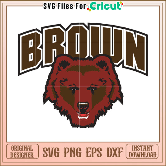 Brown Bear Graphic Design for Cricut, High Quality SVG PNG Files Download