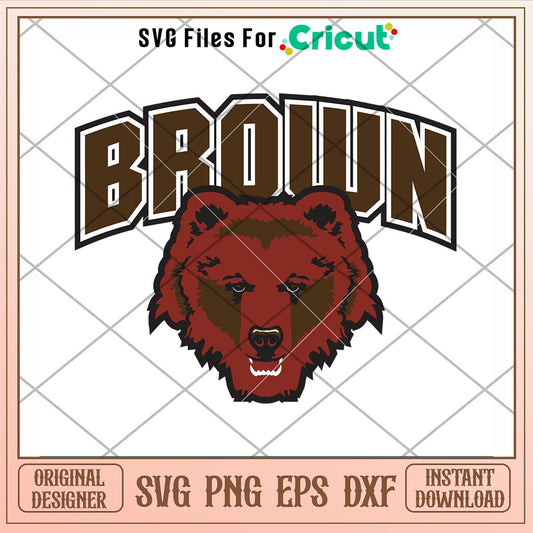 Brown Bears Logo Svg, Brown Bears Svg, NCAA Svg