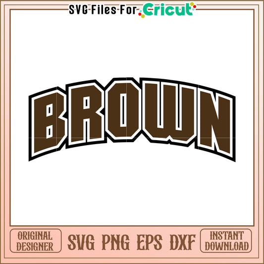 Brown SVG Design for Cricut Projects, Perfect for Crafting and Personalization