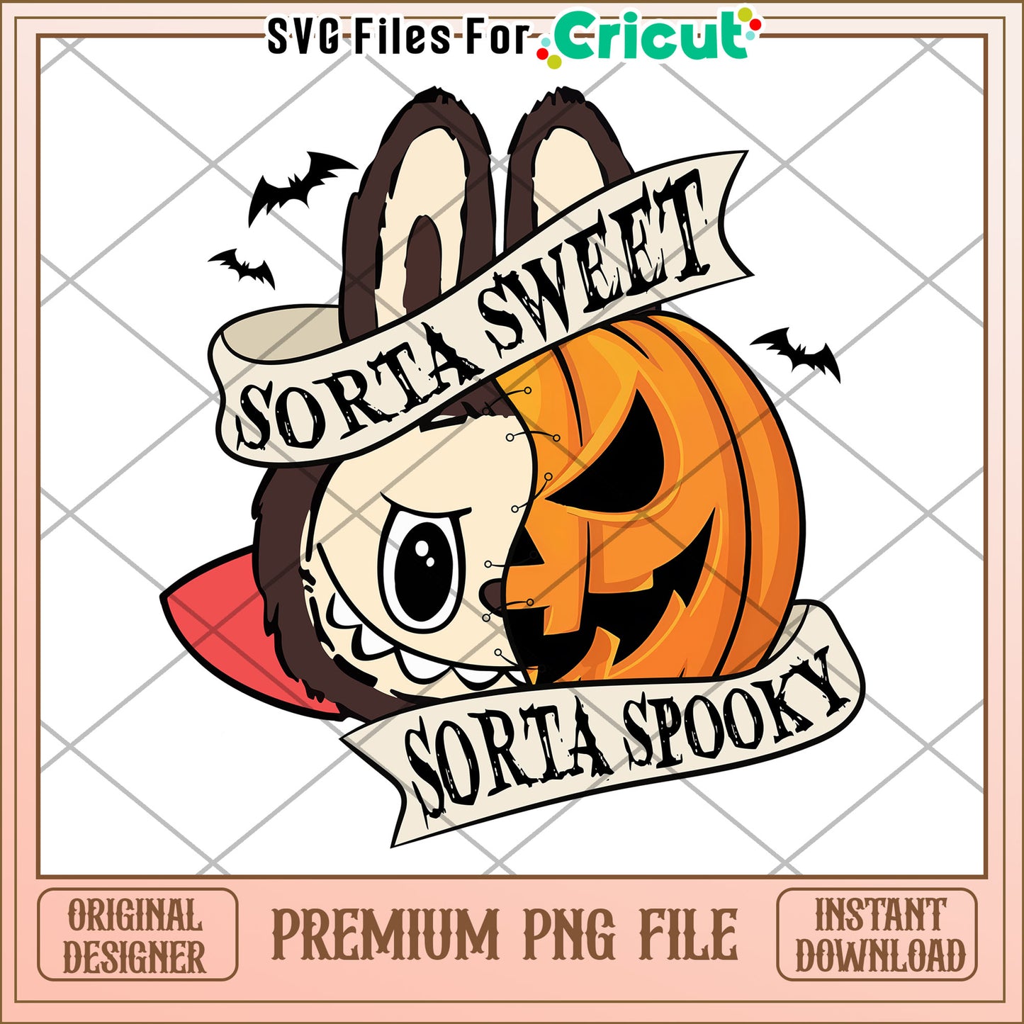 Brown labubu sorta sweet png, halloween songs png, halloween cookies png