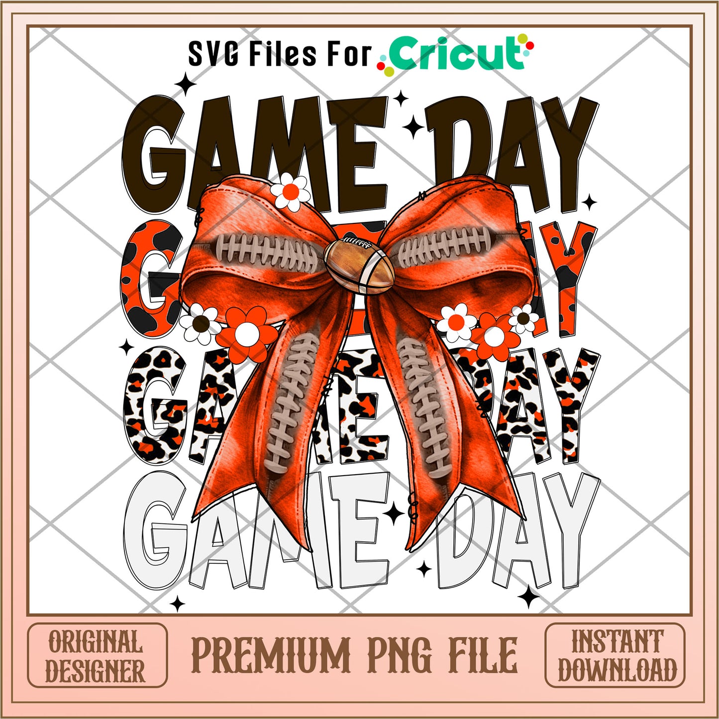 Browns coquette football bow png, Cleveland Browns png, NFL png