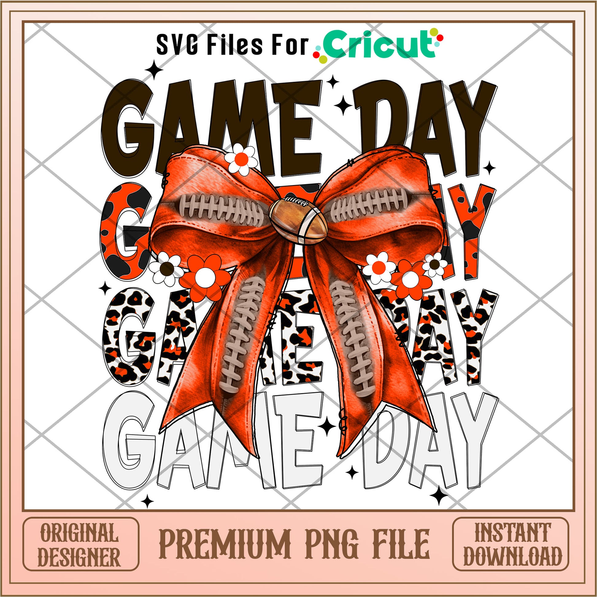 Browns coquette football bow png, Cleveland Browns png, NFL png