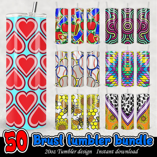 Brust Tumbler Wrap, Color Pattern 20oz tumbler bundle