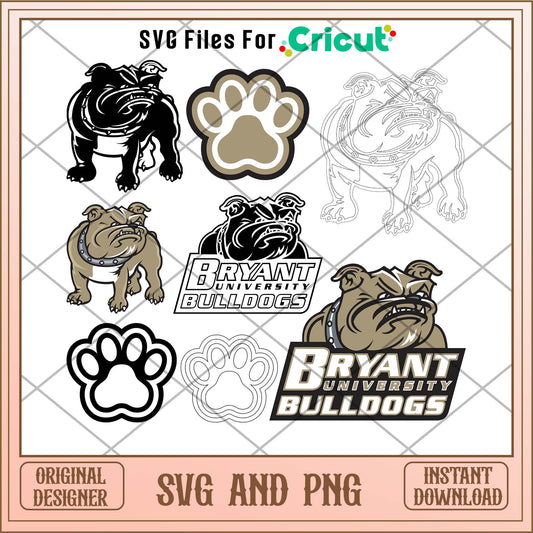 Bryant Bulldogs team sports svg bundle, Sport svg - Svgfileforcricut