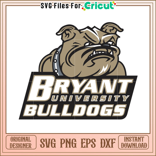 Bryant University Bulldogs SVG Design for Cricut, perfect for team spirit crafts