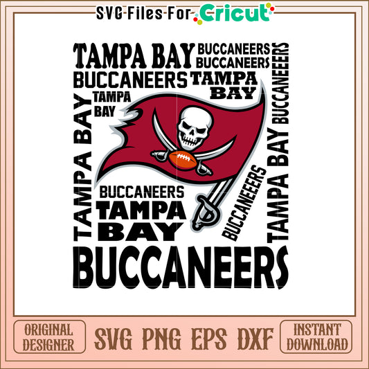 Buccaneer Skull and Crossbones SVG Design File