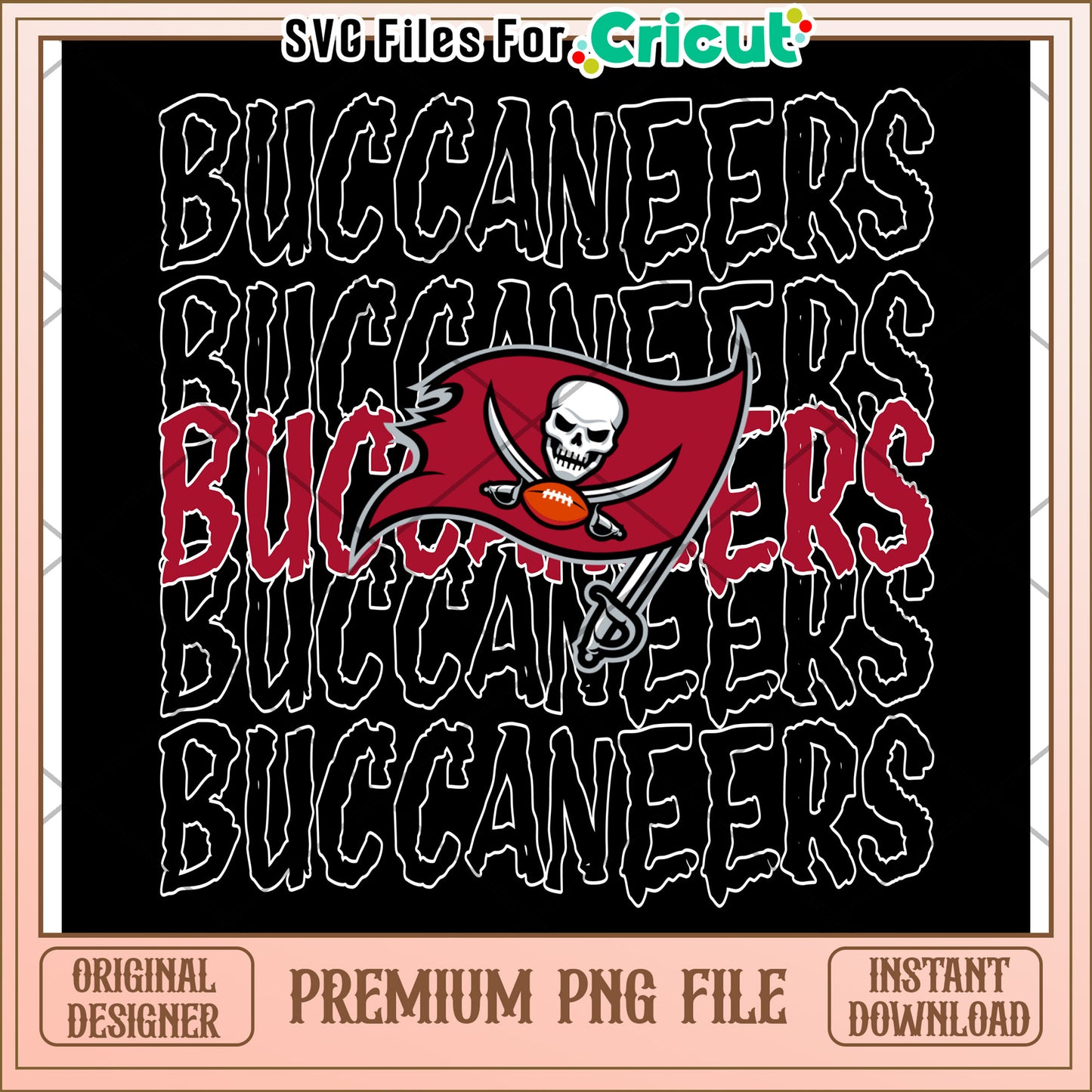 Buccaneers PNG design for Cricut, perfect for sports enthusiasts