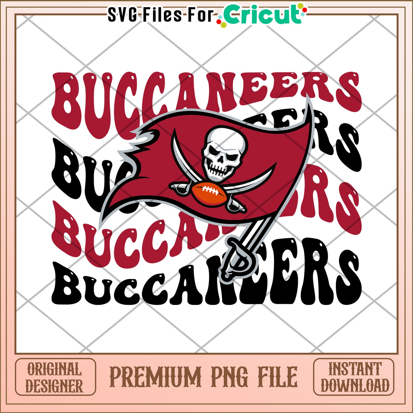 Buccaneers PNG design for Cricut projects, premium quality download