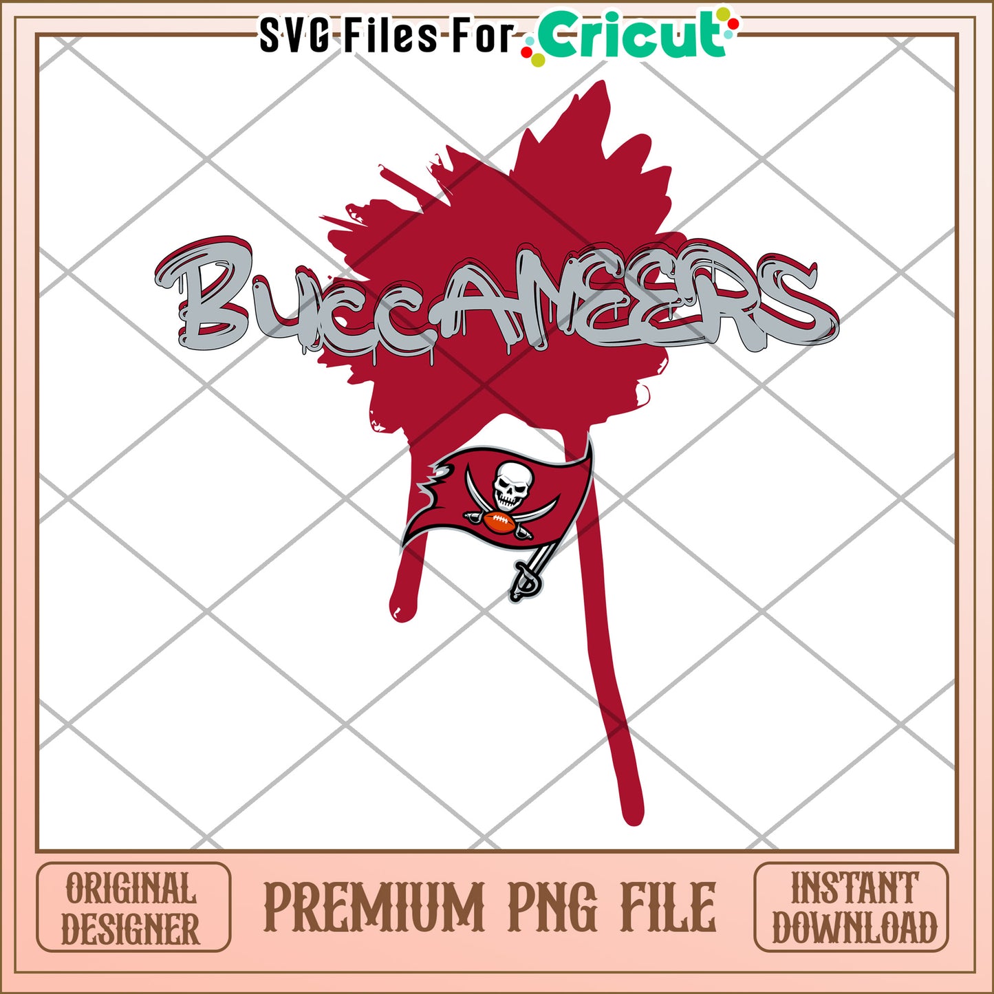 Buccaneers logo design for Cricut, premium PNG file download