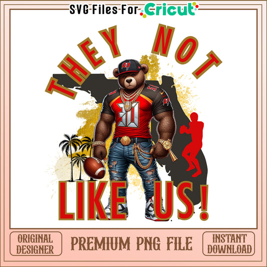 Buccaneers they not like us png, Tampa Bay Buccaneers png, NFL png