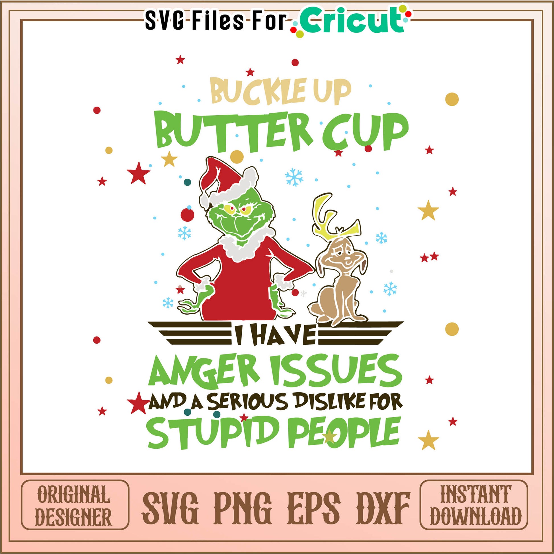Buckle up butter cup the grinch svg, grinch stanley cup​​ svg