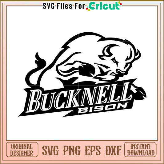 Bucknell Bison SVG File for Cricut, perfect for crafting and design projects