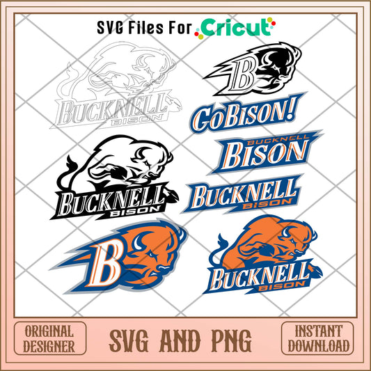 Bucknell Bison team sports svg bundle, Sport svg - Svgfileforcricut 