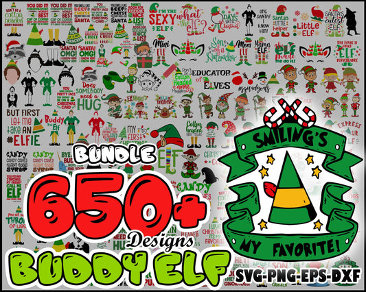Little elf christmas bundle svg, elf the christmas movie​ svg
