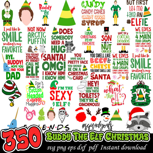 Buddy the ELF Christmas svg bundle, Christmas svg bundle