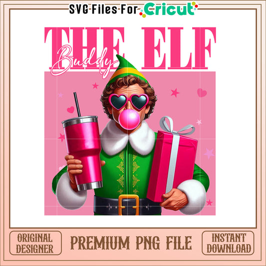 Buddy the Elf PNG Christmas Design